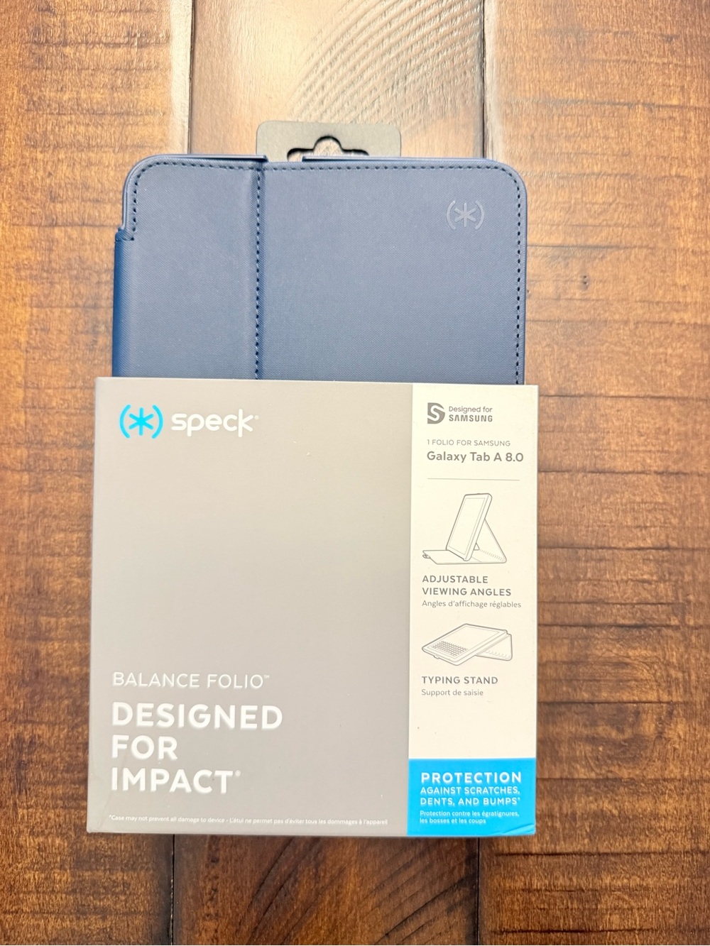 New box open SPECK balance folio Samsung GALAXY TAB A 8.0 CASE royal blue